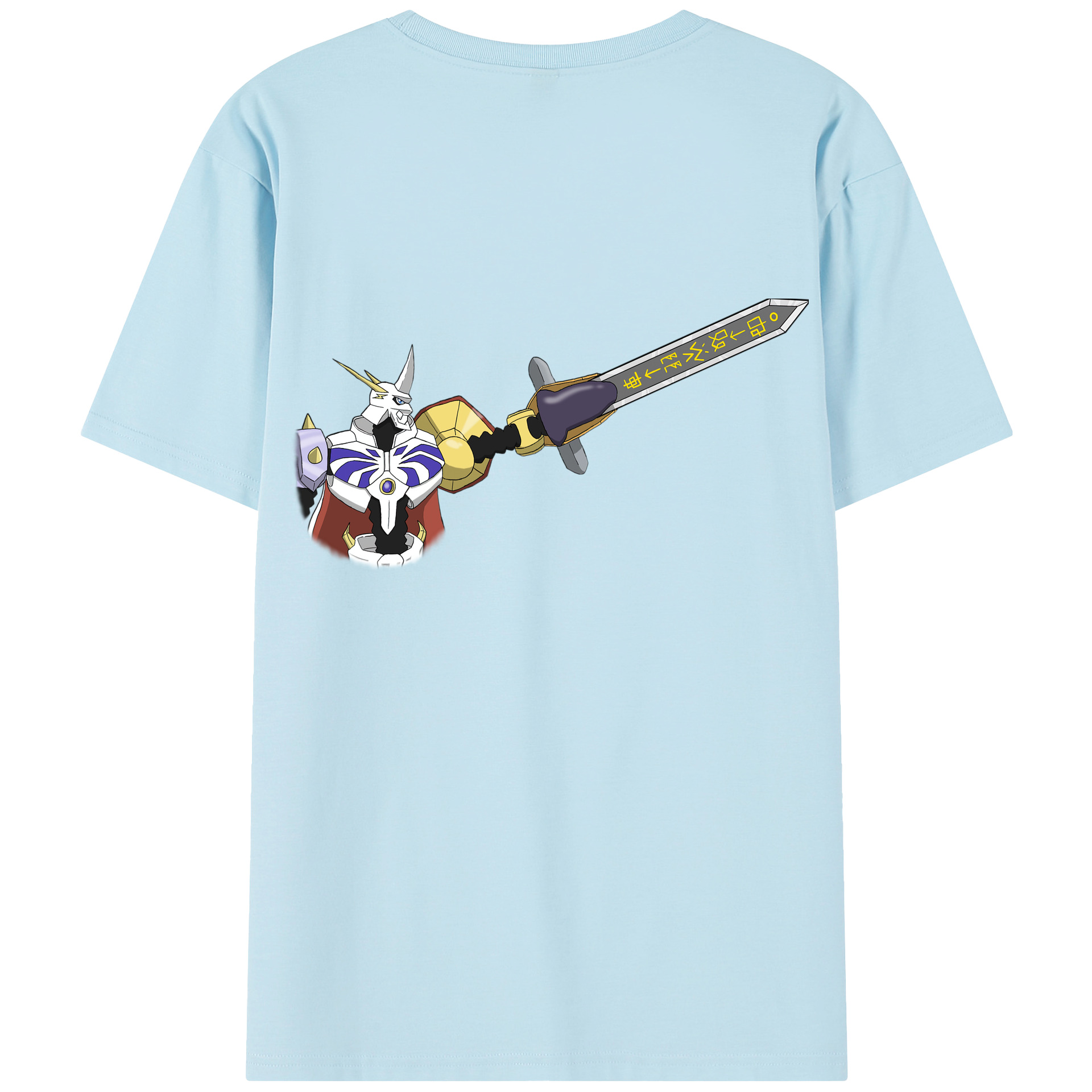 （画像用） Digimon デジタルモンスター/デジモン 綿100％半袖Tシャツ（背面プリント）